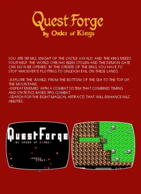 Quest Forge - By Order of Kings (World) (Aftermarket) (Unl) box cover back